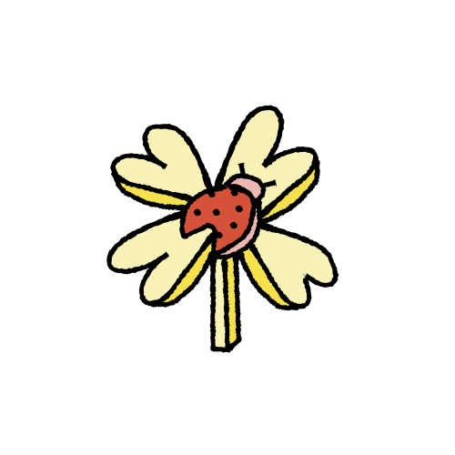 Illustratie lieveheerstbeestje-kleur