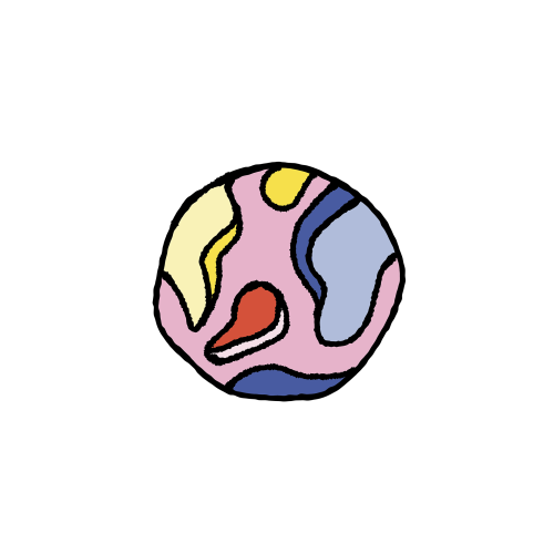 Illustratie wereldbol-kleur